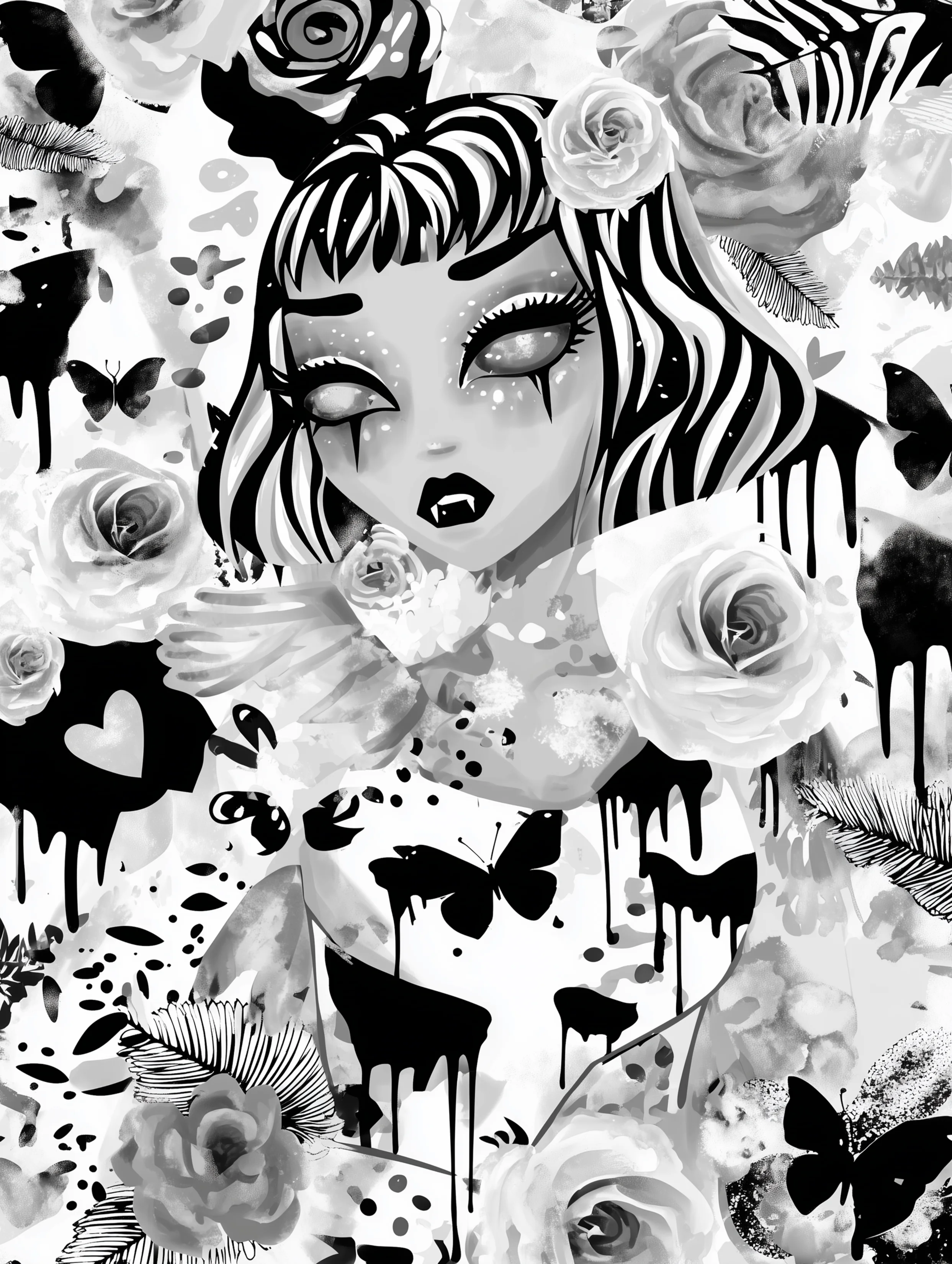 Free printable vampire coloring page for adults featuring a vampire coloring sheet